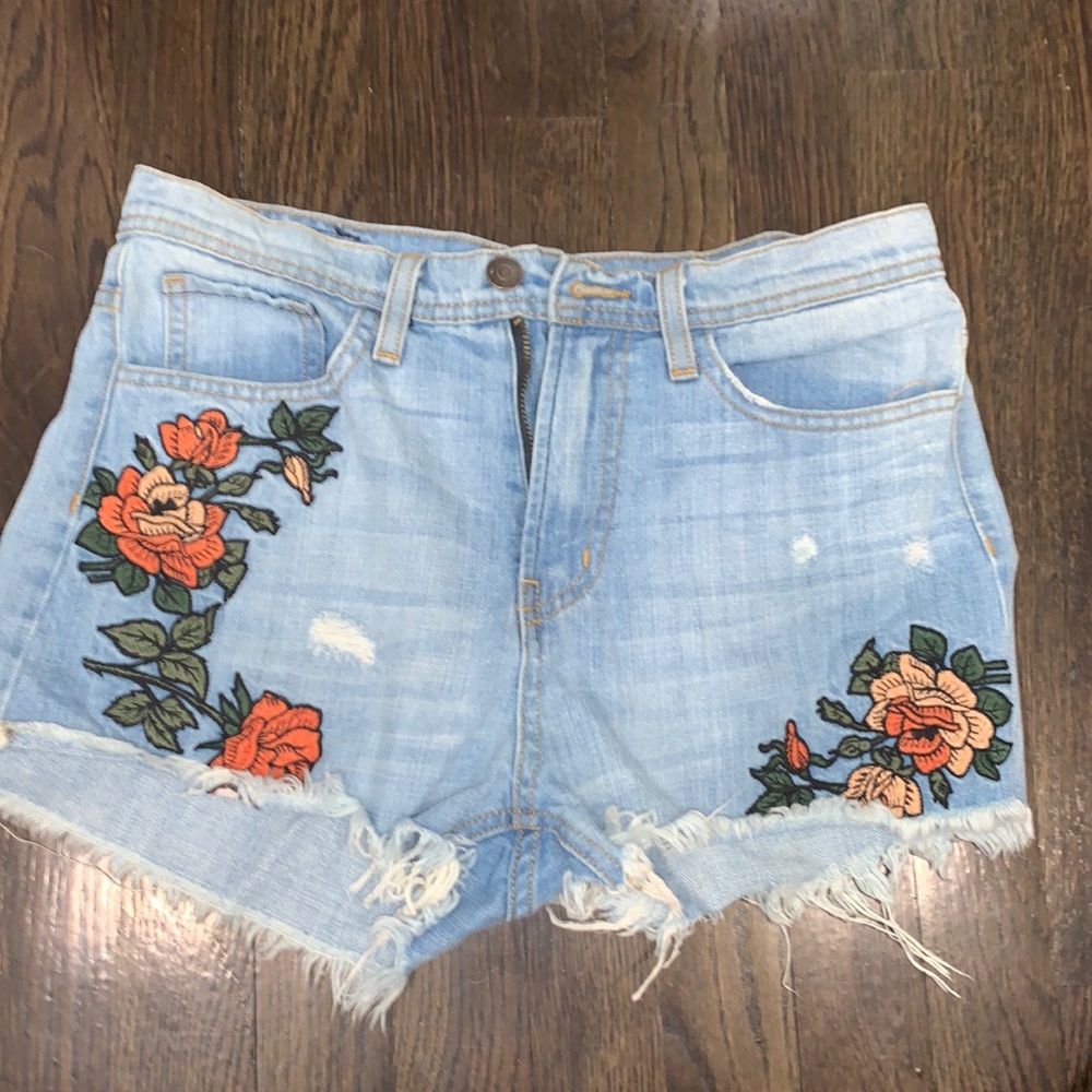 Denim shorts